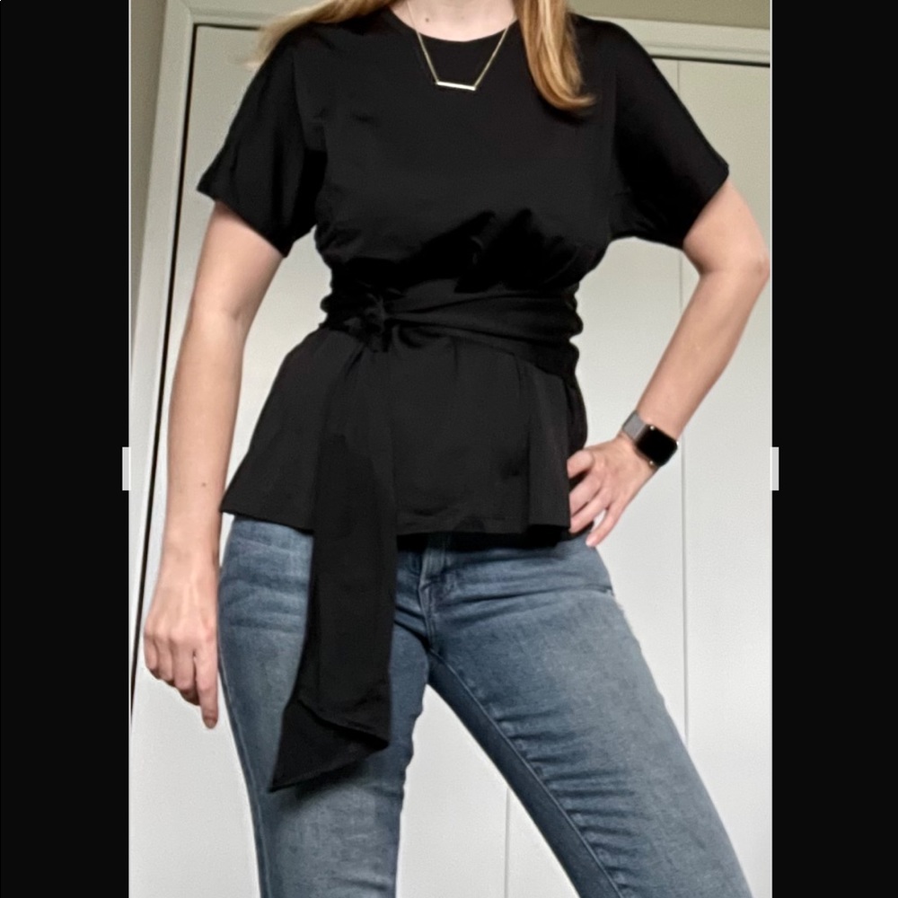 BCBG Wrap Blouse SMALL NWT